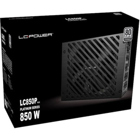 LC-Power LC850P V3.0 850W Μαύρο Τροφοδοτικό Υπολογιστή Full Modular 80 Plus Platinum
