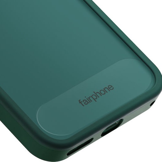 Fairphone Original Fairphone 6 Semi-rigid Silicone Protection Case Reinforced Edges Vert Forêt