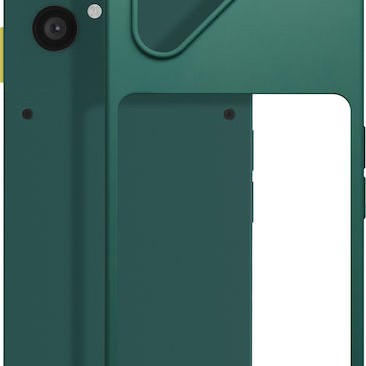 Fairphone Original Fairphone 6 Semi-rigid Silicone Protection Case Reinforced Edges Vert Forêt