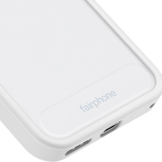 Fairphone Coque Originale Pour Fairphone 6 En Silicone Semi Rigide Contours Renforé White