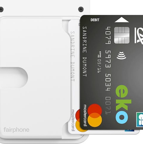 Fairphone Card Holder Fairphone 6 Modular In Plastic 3 Cards White