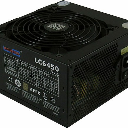 LC-Power LC6450 rev. 2.3 450W Μαύρο Τροφοδοτικό Υπολογιστή Full Wired 80 Plus Bronze
