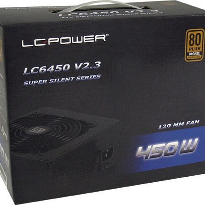 LC-Power LC6450 rev. 2.3 450W Μαύρο Τροφοδοτικό Υπολογιστή Full Wired 80 Plus Bronze