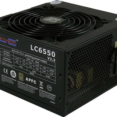 LC-Power LC6550 rev. 2.3 550W Μαύρο Τροφοδοτικό Υπολογιστή Full Wired 80 Plus Bronze