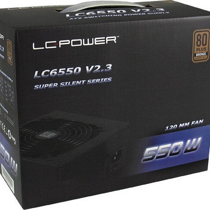 LC-Power LC6550 rev. 2.3 550W Μαύρο Τροφοδοτικό Υπολογιστή Full Wired 80 Plus Bronze