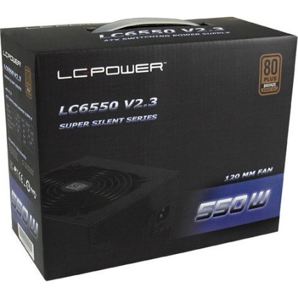 LC-Power LC6550 rev. 2.3 550W Μαύρο Τροφοδοτικό Υπολογιστή Full Wired 80 Plus Bronze