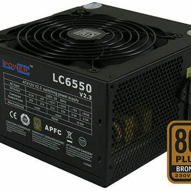 LC-Power LC6550 rev. 2.3 550W Μαύρο Τροφοδοτικό Υπολογιστή Full Wired 80 Plus Bronze