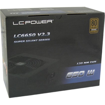 LC-Power LC6650 rev. 2.3 650W Μαύρο Τροφοδοτικό Υπολογιστή Full Wired 80 Plus Bronze