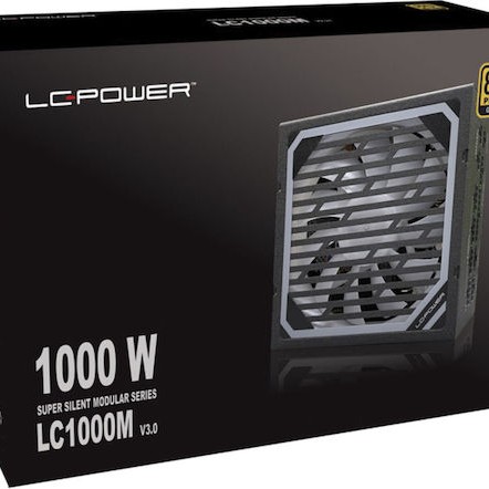 LC-Power LC100M rev. 3.0 1000W Μαύρο Τροφοδοτικό Υπολογιστή Full Modular 80 Plus Gold