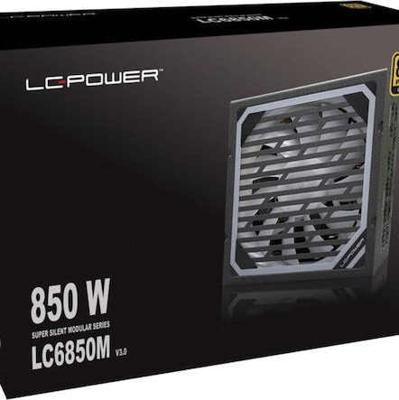 LC-Power LC6850M rev. 3.0 850W Μαύρο Τροφοδοτικό Υπολογιστή Full Modular 80 Plus Gold