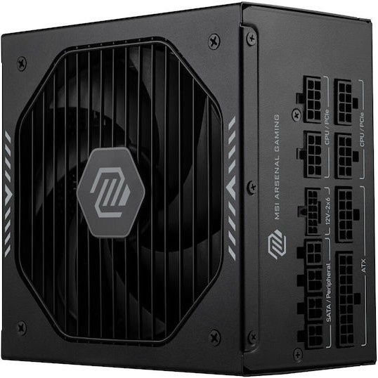 MSI MAG A1000GLS PCIE5 1000W Μαύρο Τροφοδοτικό Υπολογιστή Full Modular 80 Plus Gold