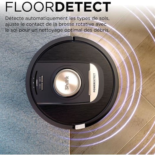 Shark Σκούπα Ρομπότ για Σκούπισμα & Σφουγγάρισμα με Wi-Fi Μαύρη