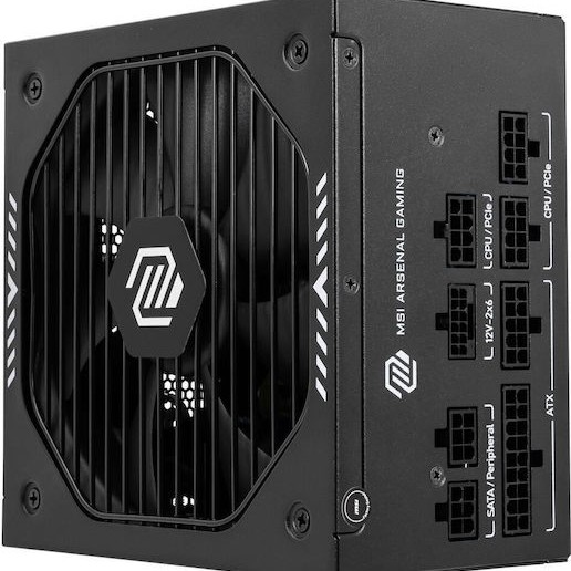 MSI MAG A750GLS 750W Μαύρο Τροφοδοτικό Υπολογιστή Full Modular 80 Plus Gold