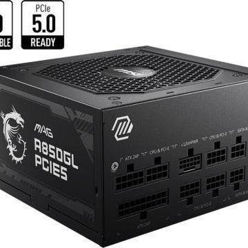 MSI MAG A850GL PCIE5 850W Μαύρο Τροφοδοτικό Υπολογιστή Full Modular 80 Plus Gold