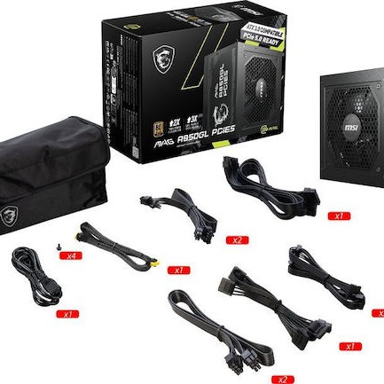 MSI MAG A850GL PCIE5 850W Μαύρο Τροφοδοτικό Υπολογιστή Full Modular 80 Plus Gold