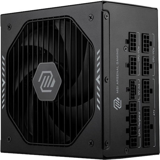 MSI MAG A850GLS PCIE5 850W Μαύρο Τροφοδοτικό Υπολογιστή Full Modular 80 Plus Gold