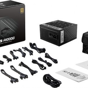 MSI MPG A1000G 1000W Μαύρο Τροφοδοτικό Υπολογιστή Full Modular 80 Plus Gold