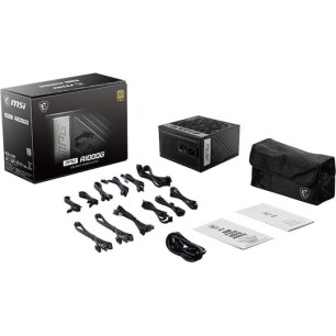 MSI MPG A1000G 1000W Μαύρο Τροφοδοτικό Υπολογιστή Full Modular 80 Plus Gold