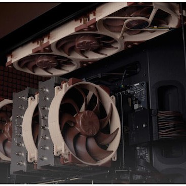 Noctua G2 LS-PWM 12 X Case Fan 120mm Καφέ