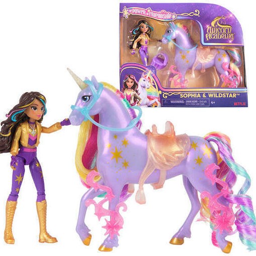Spinmaster Unicorn Academy Sophia Εγώ Χάρις Αληθινή Χαίτη Ουρά Καθώς Βούρτσα