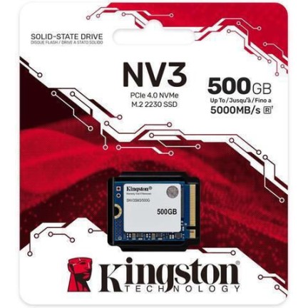 Kingston NV3 SSD 500GB M.2 NVMe PCI Express 4.0
