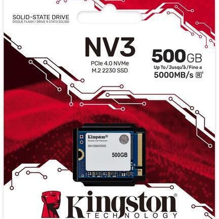 Kingston NV3 SSD 500GB M.2 NVMe PCI Express 4.0