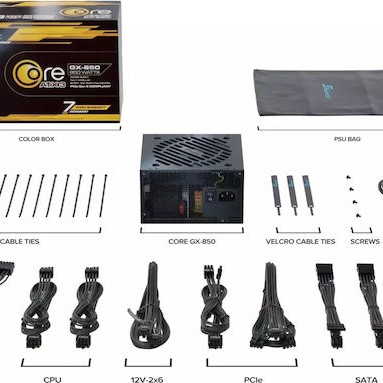 Seasonic Core GX ATX 3 (2024) 850W Μαύρο Τροφοδοτικό Υπολογιστή Full Modular 80 Plus Gold