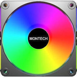 Montech GF120R V2 ARGB Reverse Case Fan με Σύνδεση 3-Pin / 4-Pin PWM 3τμχ