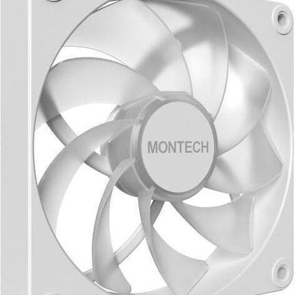 Montech GF120R V2 ARGB Reverse Case Fan με Σύνδεση 3-Pin / 4-Pin PWM 3τμχ Λευκό