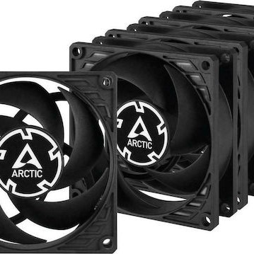 Arctic P8 PWM PST Case Fan 80mm με Σύνδεση 4-Pin / 4-Pin Molex 5τμχ