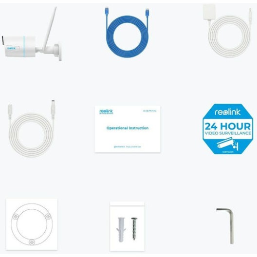 Reolink W320 IP Κάμερα Παρακολούθησης Wi-Fi Full HD+ 5MP Αδιάβροχη με Μικρόφωνο και Φακό 4mm