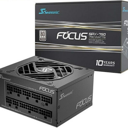 Seasonic Focus PX 750W Μαύρο Τροφοδοτικό Υπολογιστή Full Modular 80 Plus Platinum
