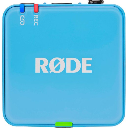 Rode Wireless GO Gen3 Ασύρματο Πυκνωτικό Μικρόφωνο Πέτου, Clip On Δημοσιογραφικό σε Μπλε Χρώμα