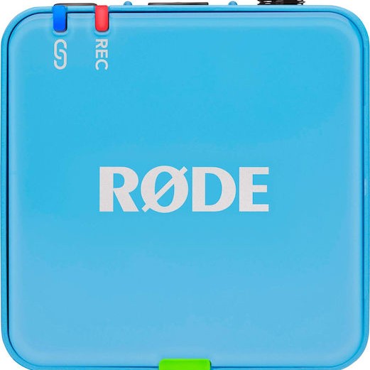 Rode Wireless GO Gen3 Ασύρματο Πυκνωτικό Μικρόφωνο Πέτου, Clip On Δημοσιογραφικό σε Μπλε Χρώμα