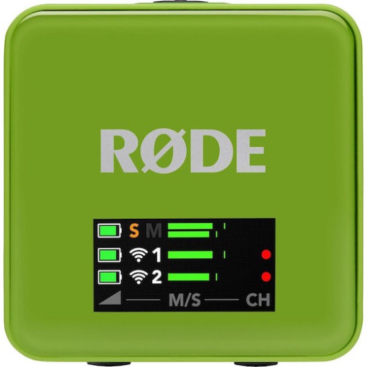 Rode Wireless GO Gen3 Ασύρματο Πυκνωτικό Μικρόφωνο Πέτου, Clip On Δημοσιογραφικό σε Πράσινο Χρώμα