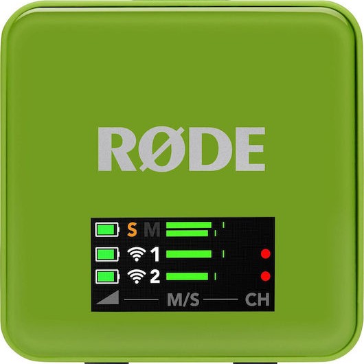 Rode Wireless GO Gen3 Ασύρματο Πυκνωτικό Μικρόφωνο Πέτου, Clip On Δημοσιογραφικό σε Πράσινο Χρώμα