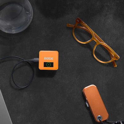Rode Wireless GO Gen3 Ασύρματο Πυκνωτικό Μικρόφωνο Πέτου, Clip On Δημοσιογραφικό σε Πορτοκαλί Χρώμα