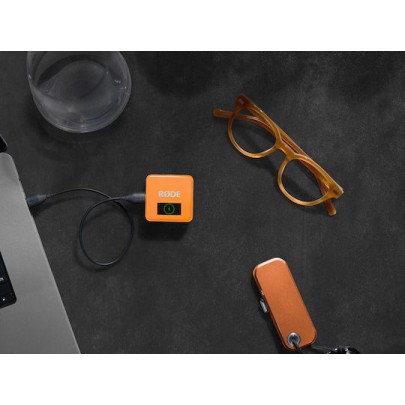 Rode Wireless GO Gen3 Ασύρματο Πυκνωτικό Μικρόφωνο Πέτου, Clip On Δημοσιογραφικό σε Πορτοκαλί Χρώμα