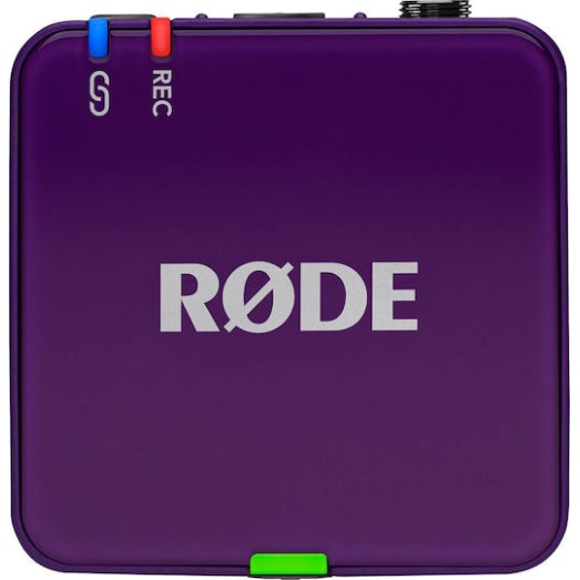 Rode Wireless GO Gen3 Ασύρματο Πυκνωτικό Μικρόφωνο Πέτου, Clip On Δημοσιογραφικό σε Μωβ Χρώμα