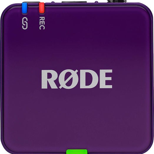 Rode Wireless GO Gen3 Ασύρματο Πυκνωτικό Μικρόφωνο Πέτου, Clip On Δημοσιογραφικό σε Μωβ Χρώμα