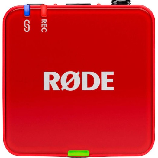 Rode Wireless GO Gen3 Ασύρματο Πυκνωτικό Μικρόφωνο Πέτου, Clip On Δημοσιογραφικό σε Κόκκινο Χρώμα