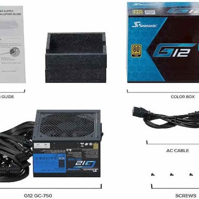 Seasonic G12 GC 750W Μαύρο Τροφοδοτικό Υπολογιστή Full Wired 80 Plus Gold