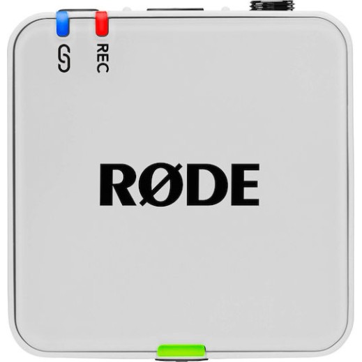 Rode Wireless GO Gen3 Ασύρματο Πυκνωτικό Μικρόφωνο Πέτου, Clip On Δημοσιογραφικό σε Λευκό Χρώμα