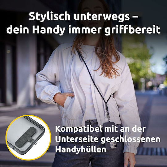 Intenso 2in1 Cell Phone Lanyard Black