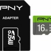 PNY Elite microSDHC 16GB Class 10 U1 UHS-I με αντάπτορα