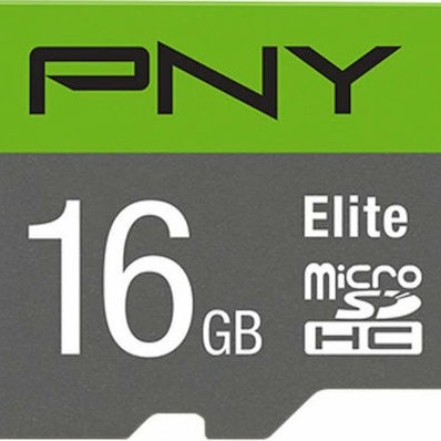 PNY Elite microSDHC 16GB Class 10 U1 UHS-I με αντάπτορα