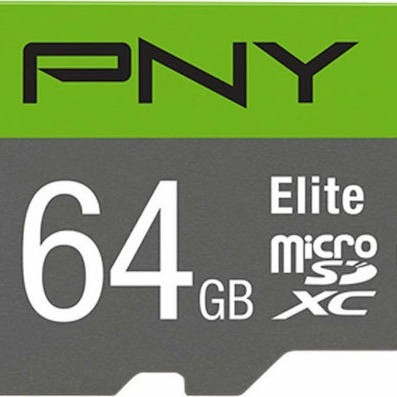 PNY Elite microSDXC 64GB Class 10 U1 UHS-I με αντάπτορα