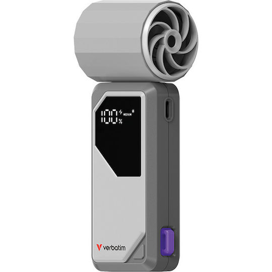 Verbatim Ανεμιστηράκι Χειρός Ρεύματος Γκρι 32340