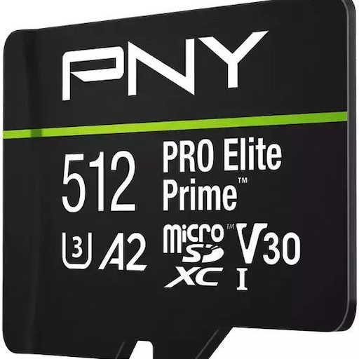 Pny Microsdxc Pro Elite Prime 512gb Memory Card 200/150 Mb S V30 A2