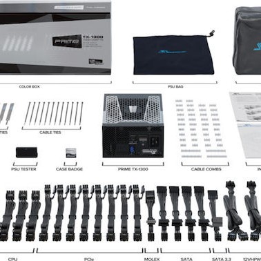 Seasonic Prime TX ATX30 1600W Μαύρο Τροφοδοτικό Υπολογιστή Full Modular 80 Plus Titanium